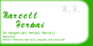 marcell herpai business card